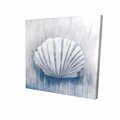 Fondo 16 x 16 in. Blue Feston Shell-Print on Canvas FO2774508